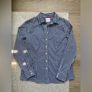 L.L. Bean Gingham Checked Button Down Shirt